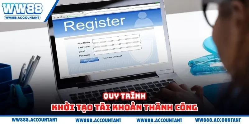 Quy trình khởi tạo tài khoản thành công